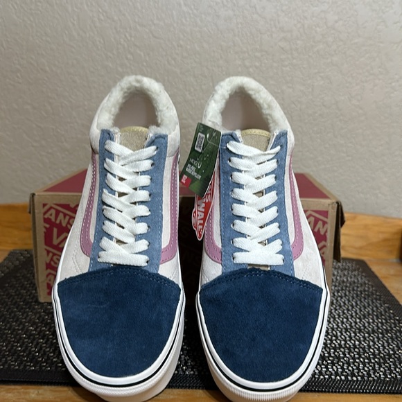 Vans Old Skool Stacked Pig Suede Sherpa Multi Color PFC Free Water Repellent - Picture 5 of 10